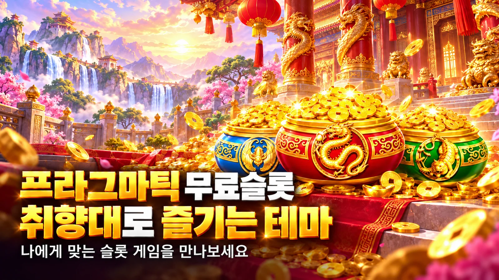 프라그마틱 무료슬롯 - 취향대로 즐기는 테마 (황금 보물 테마)